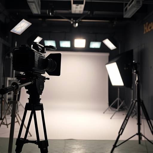 Estudio de video de Visi贸n Clara Studios con equipo profesional de filmaci贸n